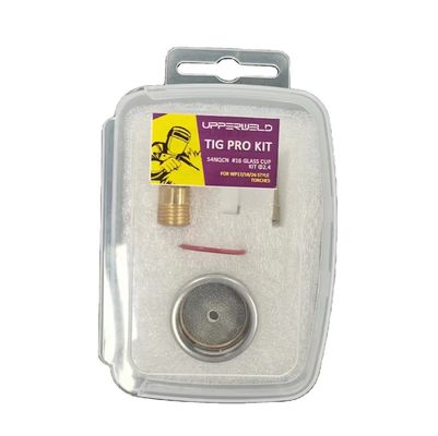Lightweight Design UPPERWELD WP17/18/26 54NQCN 16 Clear Glass Cup Nozzle Kit 2.4 for TIG Welding