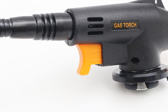 Black Customized Support Gas Torch Butane Lighter Torch Flame Gun with Piezo Ignition