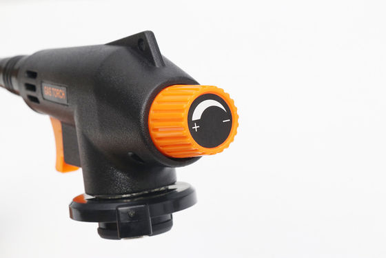 Black Customized Support Gas Torch Butane Lighter Torch Flame Gun with Piezo Ignition