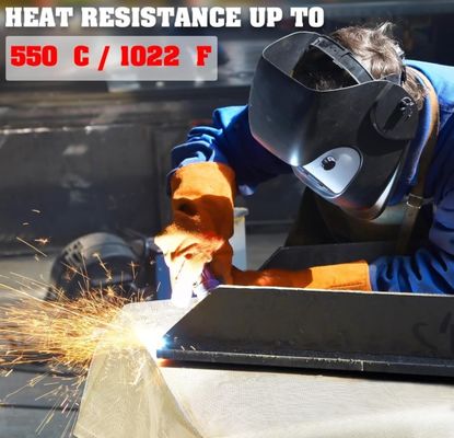 Welding Working Fire Retardant Insulation Blanket 6x8 feet with Hand Protection Gloves