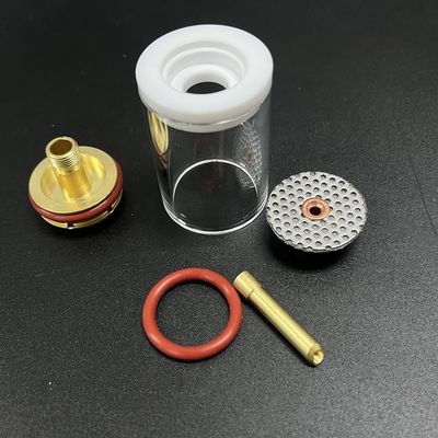 Wp17/18/26 Tig Torch Glass Cups Welding Kits with 1KG Upper Straight Glass Nozzle 47mm