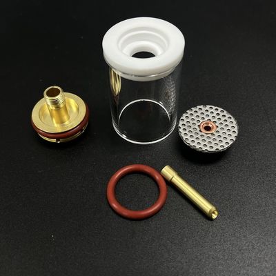 Wp17/18/26 Tig Torch Glass Cups Welding Kits with 1KG Upper Straight Glass Nozzle 47mm