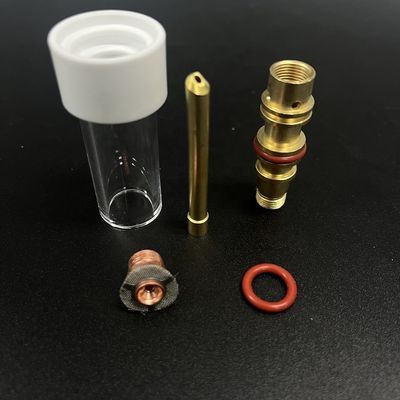 Wp17/18/26 Tig Welding Torch Clear Nozzle Kit Integrated Type L 47 1.6 for Glass Cups