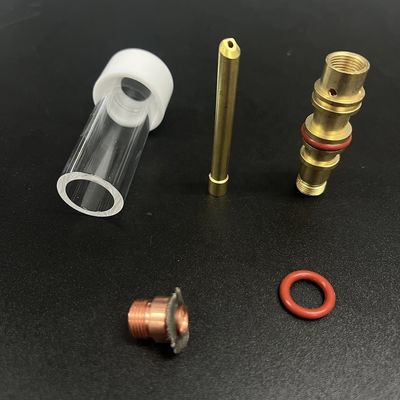 Wp17/18/26 Tig Welding Torch Clear Nozzle Kit Integrated Type L 47 1.6 for Glass Cups