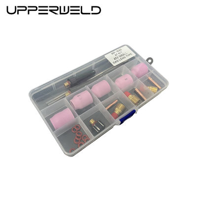Pink UPPERWELD 27PCS TIG Welding Torch Accessories 53N Series Ceramic Nozzle TIG Spare Parts Include Gas Lens