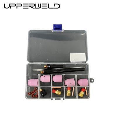 Pink UPPERWELD 27PCS TIG Welding Torch Accessories 53N Series Ceramic Nozzle TIG Spare Parts Include Gas Lens