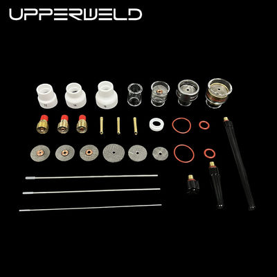 Welding Torch Accessories 48PCS Clear Nozzle Spare Parts Include Collet Upperweld