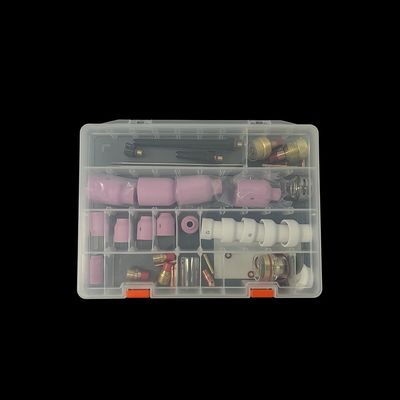 57PCS TIG Welding Torch Accessories Large Ceramic Nozzle TIG Spare Parts in Pink