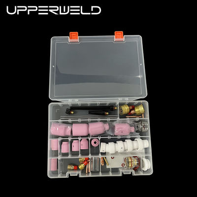 57PCS TIG Welding Torch Accessories Large Ceramic Nozzle TIG Spare Parts in Pink