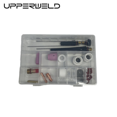 24PCS Alumina and Clear Nozzle TIG Welding Torch Spare Parts for Customized Support