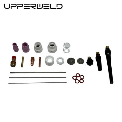 24PCS Alumina and Clear Nozzle TIG Welding Torch Spare Parts for Customized Support