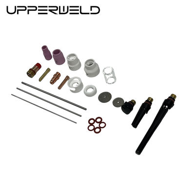 24PCS Alumina and Clear Nozzle TIG Welding Torch Spare Parts for Customized Support