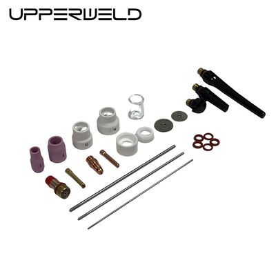 24PCS Alumina and Clear Nozzle TIG Welding Torch Spare Parts for Customized Support
