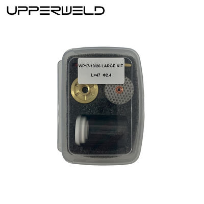 WP-17/18/26 TIG Welding Torch Spare Parts Large Quartz Nozzle Kit and Collet Adapter