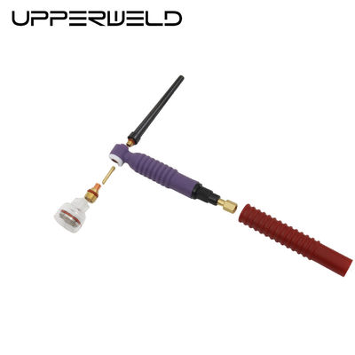 Purple Copper Cubber and Plastic UPPER WT125FL Flexible TIG Welding Torch Head Air Cooled