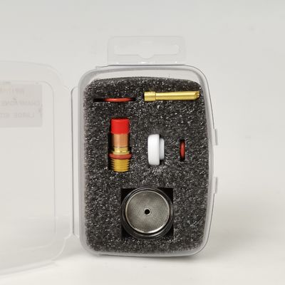 Durable TIG Cup Consumables WP17 18 26 TIG Large Champagne Clear Nozzle Kit with Collet Body