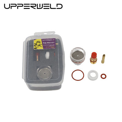 Durable TIG Cup Consumables WP17 18 26 TIG Large Champagne Clear Nozzle Kit with Collet Body