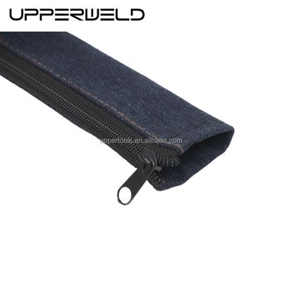 4m TIG Welding Torch Cable Cover With Cowboy Zipper Jacket Style Blue