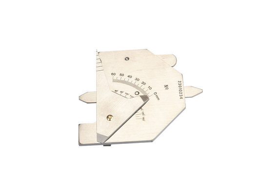 Silver Stainless Steel Double Slide Welding Gauge for Multi Function Welding Equipment