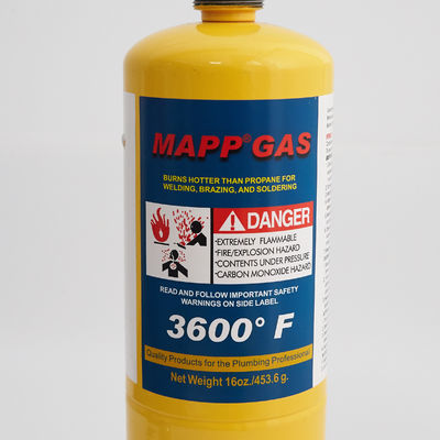 16.1 oz Map-Pro Fuel High Purity Cylinder for High Temperature Welding and Soldering