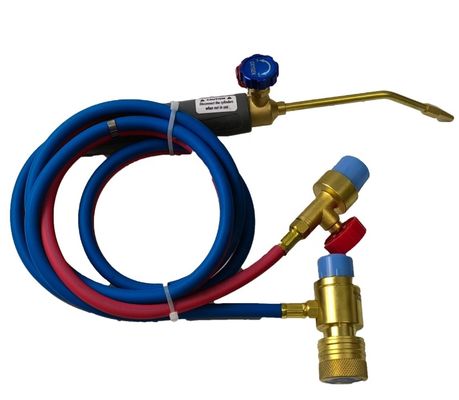Oxygen Torch Kit with Safety Glasses Portable Cylinder 1.5m Twin Hose Mapp Torch Set