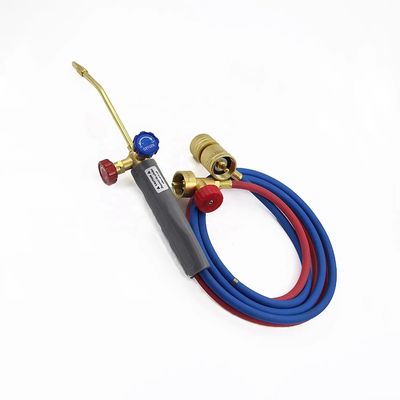 Oxygen Torch Kit with Safety Glasses Portable Cylinder 1.5m Twin Hose Mapp Torch Set